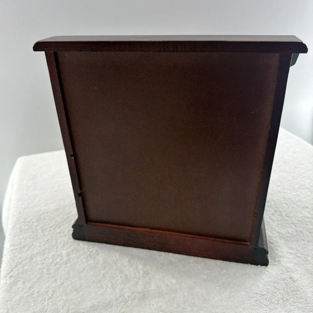 VINTAGE WOOD JEWELRY BOX 9 3/4